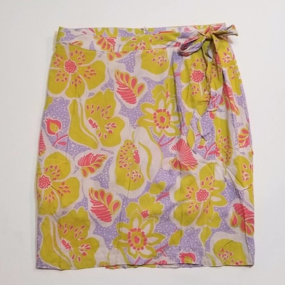 Modcloth Whole 'Lotta Loveliness Tropical Wrap Skirt Size S NEW - Picture 2 of 11